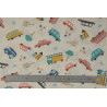 Tissu coton Motif Enfant Voiture (50 cm)