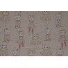 Tissu coton Motif Enfant Chat (50 cm)