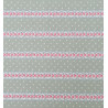 Tissu coton Motif Fleur - Bandes avec roses (50cm)