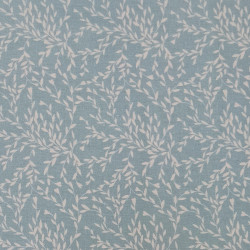 Tissu coton Motif Fleur - Branche feuillue  (50cm)