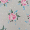 Tissu coton Motif Fleur - Grandes Roses (50cm)