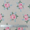 Tissu coton Motif Fleur - Grandes Roses (50cm)