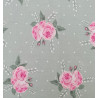 Tissu coton Motif Fleur - Grandes Roses (50cm)