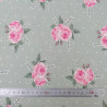 Tissu coton Motif Fleur - Grandes Roses (50cm)