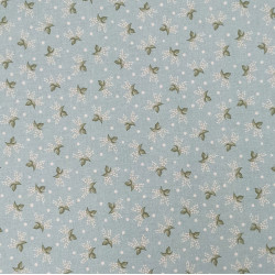 Tissu coton Motif Fleur - Feuilles  (50cm)