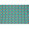 Tissu coton Motif fleur Colibri 4 (50 cm)