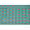 Tissu coton Motif fleur Colibri 4 (50 cm)